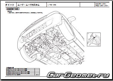 Daihatsu Move (L175 L185) 2007-2010 (RH Japanese market) Body dimensions