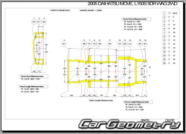   Daihatsu Move (L150 L160) 2002-2006 (RH Japanese market) Body Repair Manual