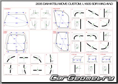   Daihatsu Move (L150 L160) 2002-2006 (RH Japanese market) Body Repair Manual