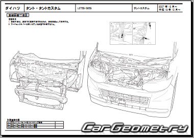 Daihatsu Tanto (L375 L385) 20072013 (RH Japanese market) Body dimensions