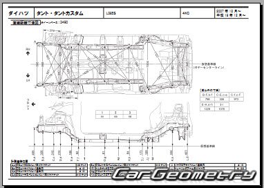 Daihatsu Tanto (L375 L385) 20072013 (RH Japanese market) Body dimensions