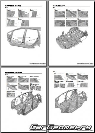 Honda Fit Hybrid (GP) 20132017 (RH Japanese market) Body Repair Manual