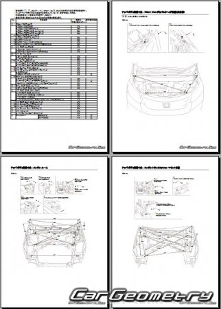 Honda Freed (GB3 GB4) 20082016 (RH Japanese market) Body Repair Manual