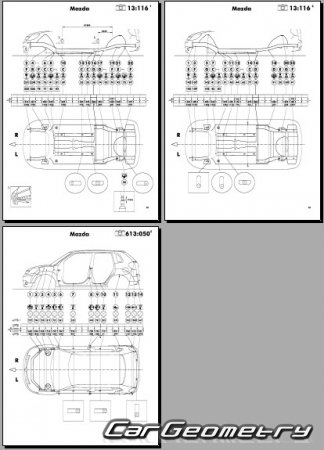   Mazda Verisa (DC) 2004-2013 (RH Japanese market) Body dimensions