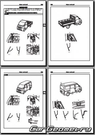 Daihatsu GranMax 2008-2017 (RH Japanese market) Body Repair Manual