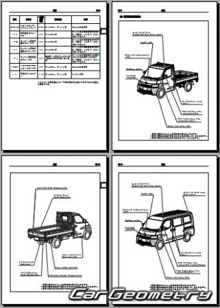 Daihatsu GranMax 2008-2017 (RH Japanese market) Body Repair Manual