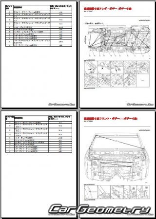 Mazda CX-7 (ER) 20072013 (RH Japanese market) Body dimension