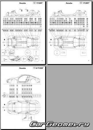   Porsche Cayman (982) 2016-2022 Body dimensions