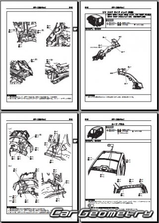 Daihatsu Move (LA100 LA110) 2010-2014  Subaru Stella 2011-2014 (RH Japanese market) Body Repair Manual