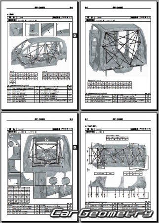 Daihatsu Move (LA100 LA110) 2010-2014  Subaru Stella 2011-2014 (RH Japanese market) Body Repair Manual