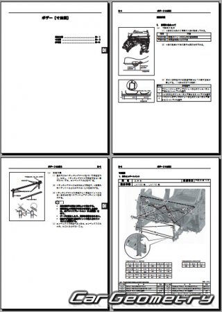 Daihatsu Move (LA100 LA110) 2010-2014  Subaru Stella 2011-2014 (RH Japanese market) Body Repair Manual