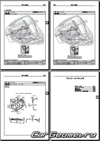 Daihatsu Move (LA100 LA110) 2010-2014  Subaru Stella 2011-2014 (RH Japanese market) Body Repair Manual