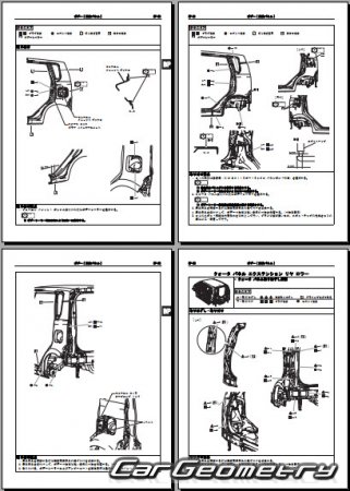 Daihatsu Move (LA100 LA110) 2010-2014  Subaru Stella 2011-2014 (RH Japanese market) Body Repair Manual