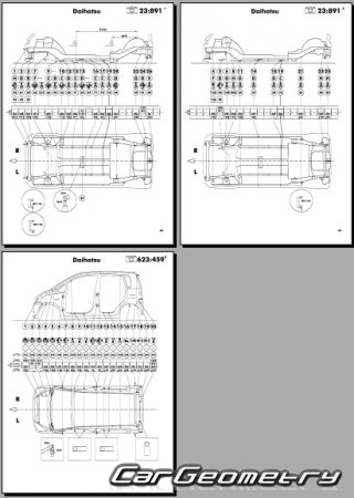 Daihatsu Move (LA100 LA110) 2010-2014  Subaru Stella 2011-2014 (RH Japanese market) Body Repair Manual