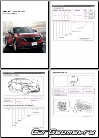 Nissan Ariya (FE0)  2020 (RH Japanese market) Body dimensions