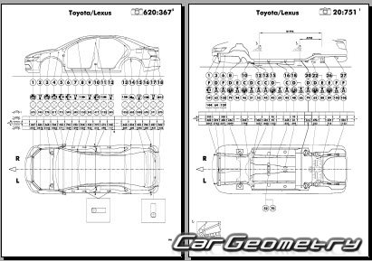Toyota Allion  Toyota Premio (T260 T265) 2017-2021 (RH Japanese market) Body Repair Manual