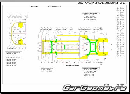   Toyota Crown (JZS17#) 1999-2004 (RH Japanese market) Body Repair Manual