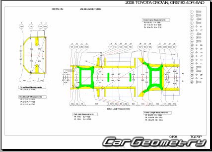   Toyota Crown (GRS18#) 2004-2010 Body Repair Manual