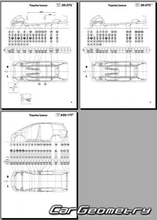  Toyota Estima (#R50W #R55W) 20062019 (RH Japanese market) Body dimensions
