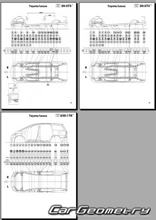   Toyota Estima (#R50W #R55W) 20062019 (RH Japanese market) Body dimensions