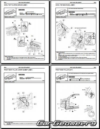   Toyota Crown (GRS20# UZS20#) 2008-2013 Body Repair Manual