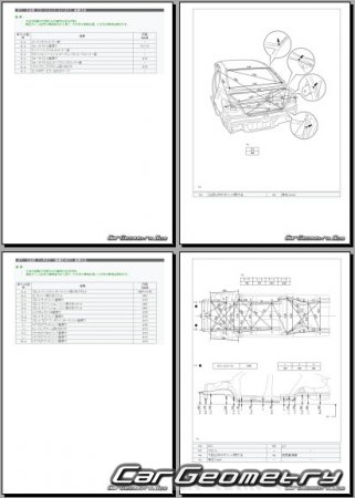 Toyota Allion  Toyota Premio (T260 T265) 2008-2016 (RH Japanese market) Body dimensions