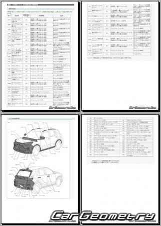   Toyota Raize (Daihatsu Rocky) 2019-2028 (RH Japanese market) Body dimensions