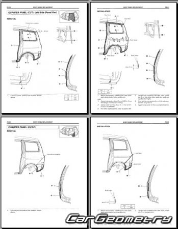 Toyota LiteAce Noah  Toyota TownAce Noah 19962001 (RH Japanese market) Body Repair Manual