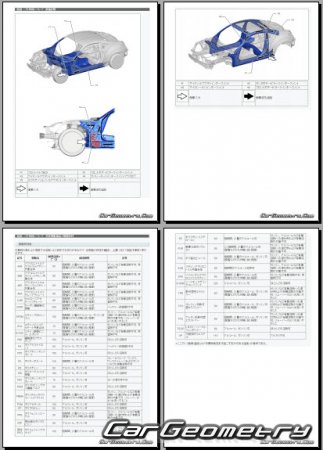   Toyota GR86 (ZN8)  2021 (RH Japanese market) Body dimensions