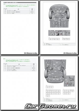   Toyota RAV4 2020-2025 (RH Japanese market) Body dimensions