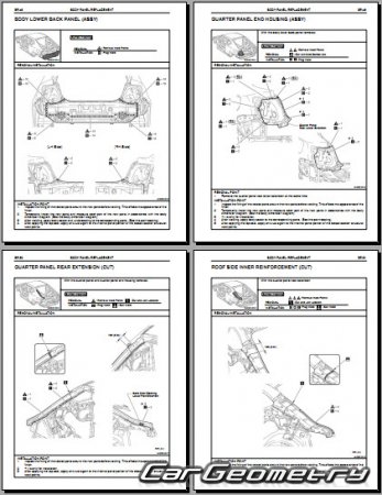   Toyota Zelas (AGT20) 2010-2013 Body Repair Manual