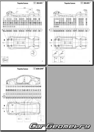   Toyota Mark X (GRX13#) 2009-2012 (RH Japanese market) Body dimensions