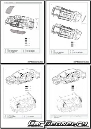   Toyota Mark X (GRX13#) 2012-2016 (RH Japanese market) Body dimensions