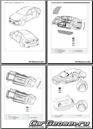   Toyota Mark X (GRX13#) 2016-2019 (RH Japanese market) Body dimensions