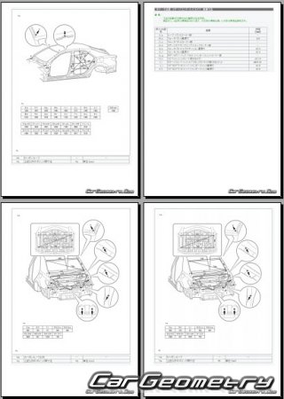   Toyota Mark X (GRX13#) 2016-2019 (RH Japanese market) Body dimensions