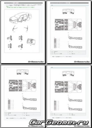   Toyota Mark X (GRX13#) 2016-2019 (RH Japanese market) Body dimensions