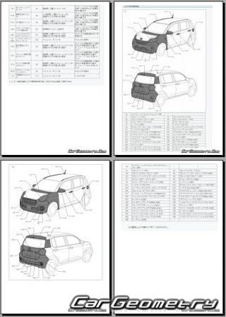 Toyota Passo  Daihatsu Boon (M700 M710) 20162022 (RH Japanese market) Body dimensions