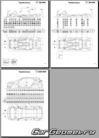   Toyota Harrier Hybrid (AVU65) 2013-2019 (RH Japanese market) Body dimensions
