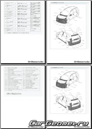   Toyota Prius Alpha (ZVW40 ZVW41) 2011-2020 (RH Japanese market) Body dimensions