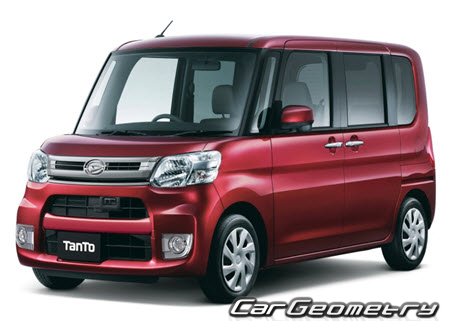 Кузовные размеры Daihatsu Tanto (LA600S LA610S) 2013-2019, Размеры кузова Дайхатсу Танто