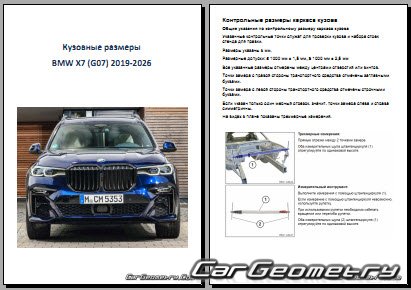    BMW X7 (G07) 2019-2026 Body dimensions