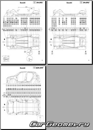  Suzuki Swift (ZC ZD) 2017-2023 (RH Japanese market) Body dimensions