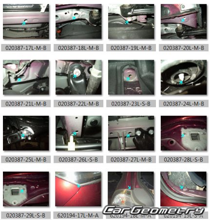   Toyota Blade (AZE154H 156H) 2007-2012 (RH Japanese market) Body dimensions