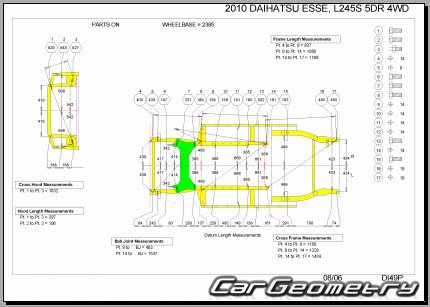   Daihatsu Esse (L235S L245S) 20052011 (RH Japanese market) Body Repair Manual