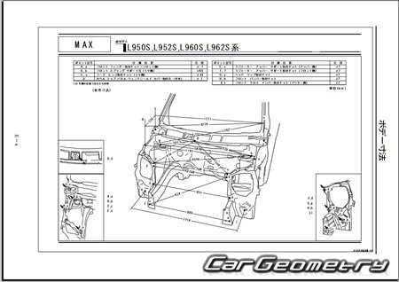   Daihatsu Max 2002-2006 (RH Japanese market) Body Repair Manual