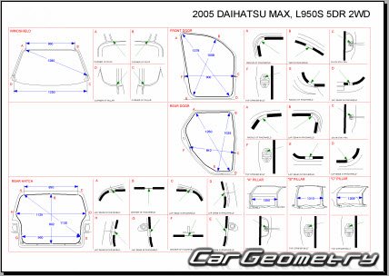   Daihatsu Max 2002-2006 (RH Japanese market) Body Repair Manual