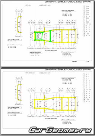   Daihatsu Atrai 7  Daihatsu Hijet 1999-2004 (RH Japanese market) Body Repair Manual