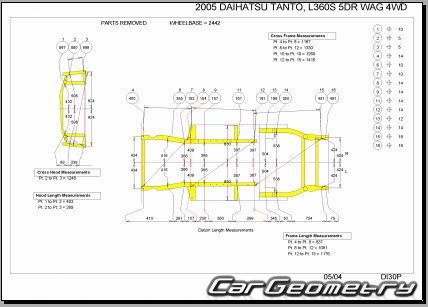 Daihatsu Tanto (L350 L360) 20032007 (RH Japanese market) Body Repair Manual