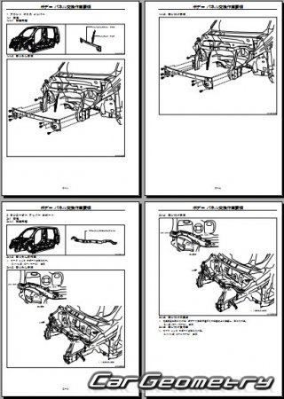   Daihatsu Move (L150 L160) 2002-2006 (RH Japanese market) Body Repair Manual