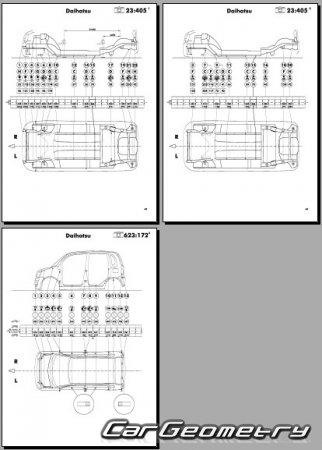 Daihatsu Move Latte (L550S L560S) 2004-2009 (RH Japanese market) Body Repair Manual